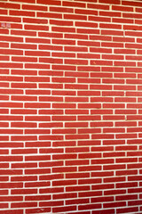 pared de ladrillos rojos