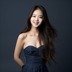 Naklejka premium portrait of Asian women