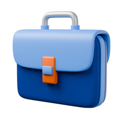 Business bag isolated on transparent. 3d render