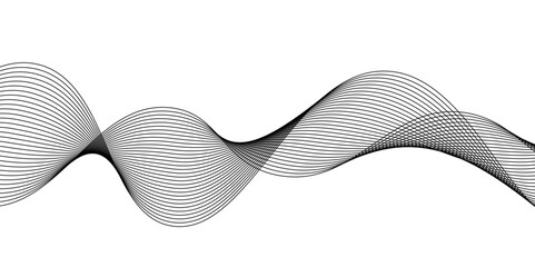 Wave of the many colored lines.Hand drawn doodle line design for cover,poster, web, print and wall,Abstract wave element for design.abstract lines on white background. frequency sound waves,