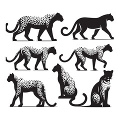 Fototapeta premium vector hand drawn tiger silhouette