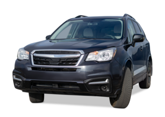 Grey SUV auto, power luxury model. Shiny polished stationary vehicle.