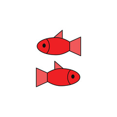 gummy fish vector type icon