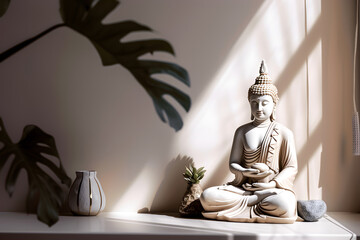 Buddha statue made of marble