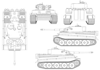 Tiger tank from world war 2