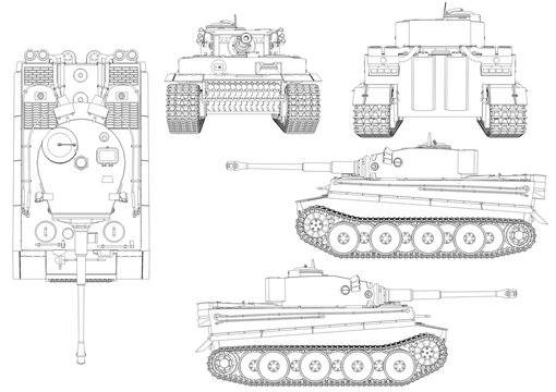Tiger tank from world war 2