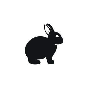 rabbit logo icon vector illustration