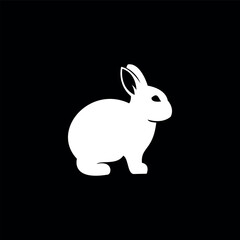 rabbit logo icon vector illustration