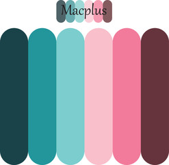 Abstract Colored Palette Guide