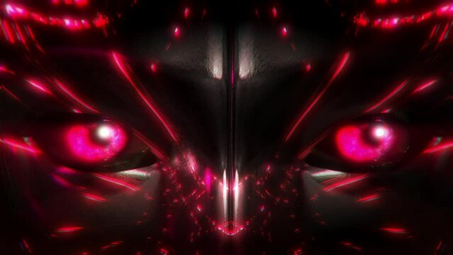 Artificial Intelligence Eyes Red