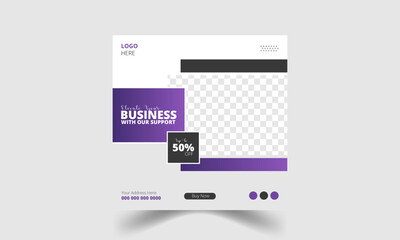 Modern, creative and Editable digital business marketing agency social media post, Instagram post, Facebook Post and banner template design