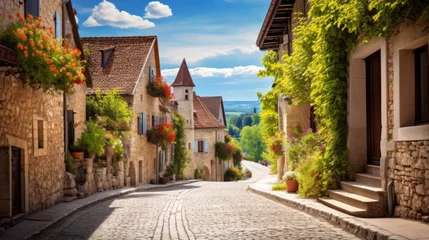  A road through a charming village © Cloudyew
