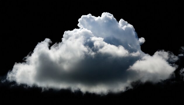 cloud on black background