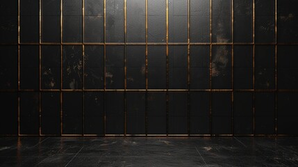 Minimalist bars and grids create a sense of lockdown, emphasizing data security and confidentiality