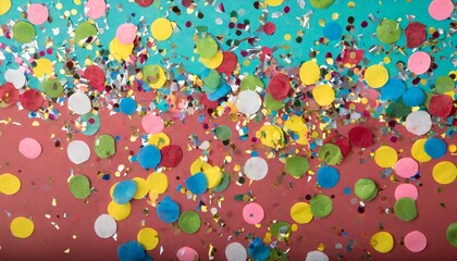colorful confetti on background