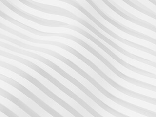 White abstract modern background with wavy lines.