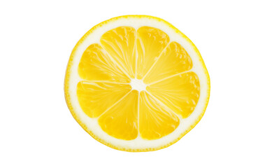 Zesty Lemon Delight Isolated on Transparent Background PNG.