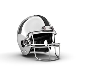 Fototapeta premium Football helmet on white background