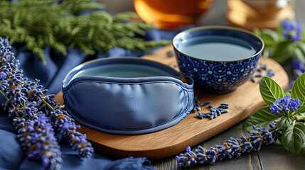 Relaxation Redefined: Sleep Mask with Herbal Tea Ambiance