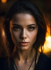close up portrait of a woman