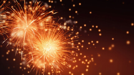 Fototapeta premium Fireworks festive holidays celebration concept.
