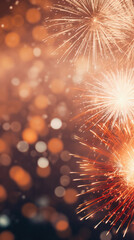 Fototapeta premium Fireworks festive holidays celebration concept.