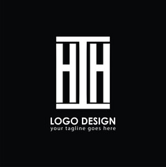 HIH HIH Logo Design, Creative Minimal Letter HIH HIH Monogram