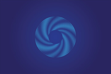 circle halftone spiral background dots abstract