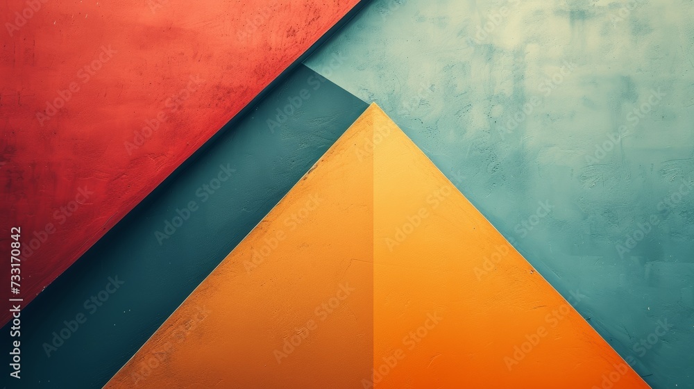 Poster simple geometric shapes on a minimalist canvas, evoking a sense of insight and understanding