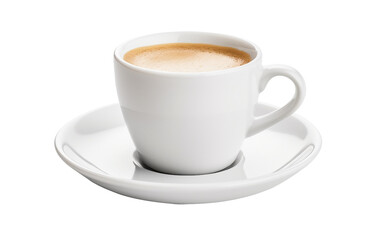 Modern Espresso Cup Isolated on Transparent Background PNG.