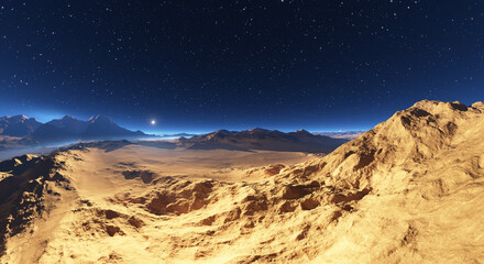 Alien desert planet