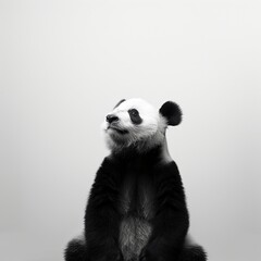 Obraz premium panda bear, empty space