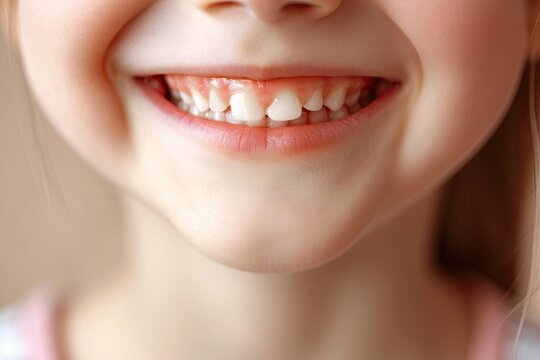 Kid with a perfect healthy teeth smile. A captivating image capturing dental health and the beauty of smart and confident