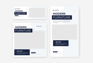 Furniture social media template design