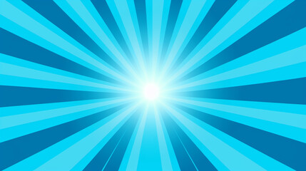 blue sunburst background - Powered by Adobe