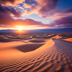 dunes at sunrise generative AI