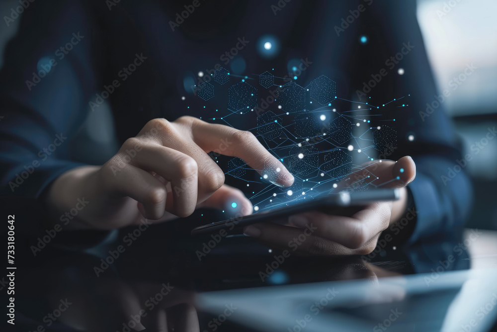 Poster unveil innovations in e-commerce with secure transactions and digital wallets, streamlining the onli
