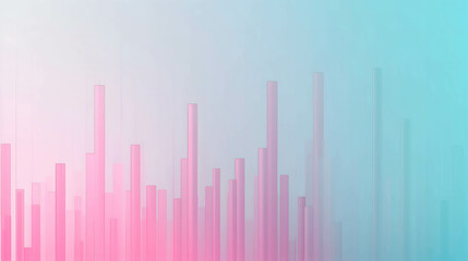 Fototapeta premium stock chart and graph, show financial growth in sweet and warm mode background