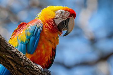 Obraz premium Close-Up Of A Beautiful Parrot