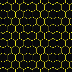 Obraz premium Repeated polygons honeycomb wallpaper seamless pattern.