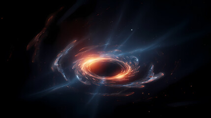 Obraz premium Space galaxy background, 3D illustration of nebulae in the universe