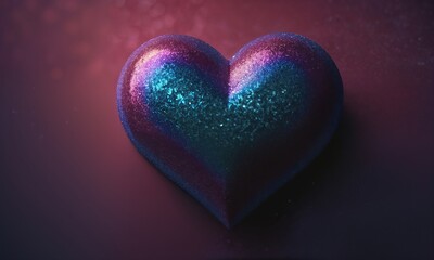 Obraz premium Love Heart shiny glitter background