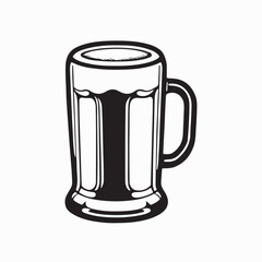 glass of beer isolated
