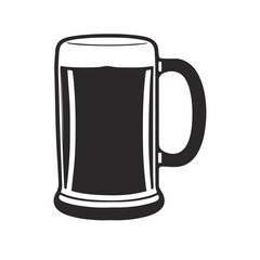 mug of beer isolated