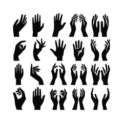 Fototapeta premium silhouettes Vector collection white background