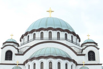 Fototapeta na wymiar Orthodox Church in Belgrade 