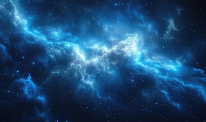 Fototapeta na wymiar deep space galaxies blue