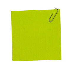 green note paper with clip © freeject.net