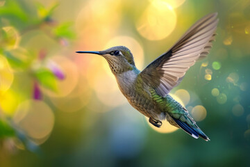 Beautiful Close-up of a hummingbird