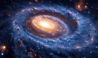 rotating galaxy universe with particles